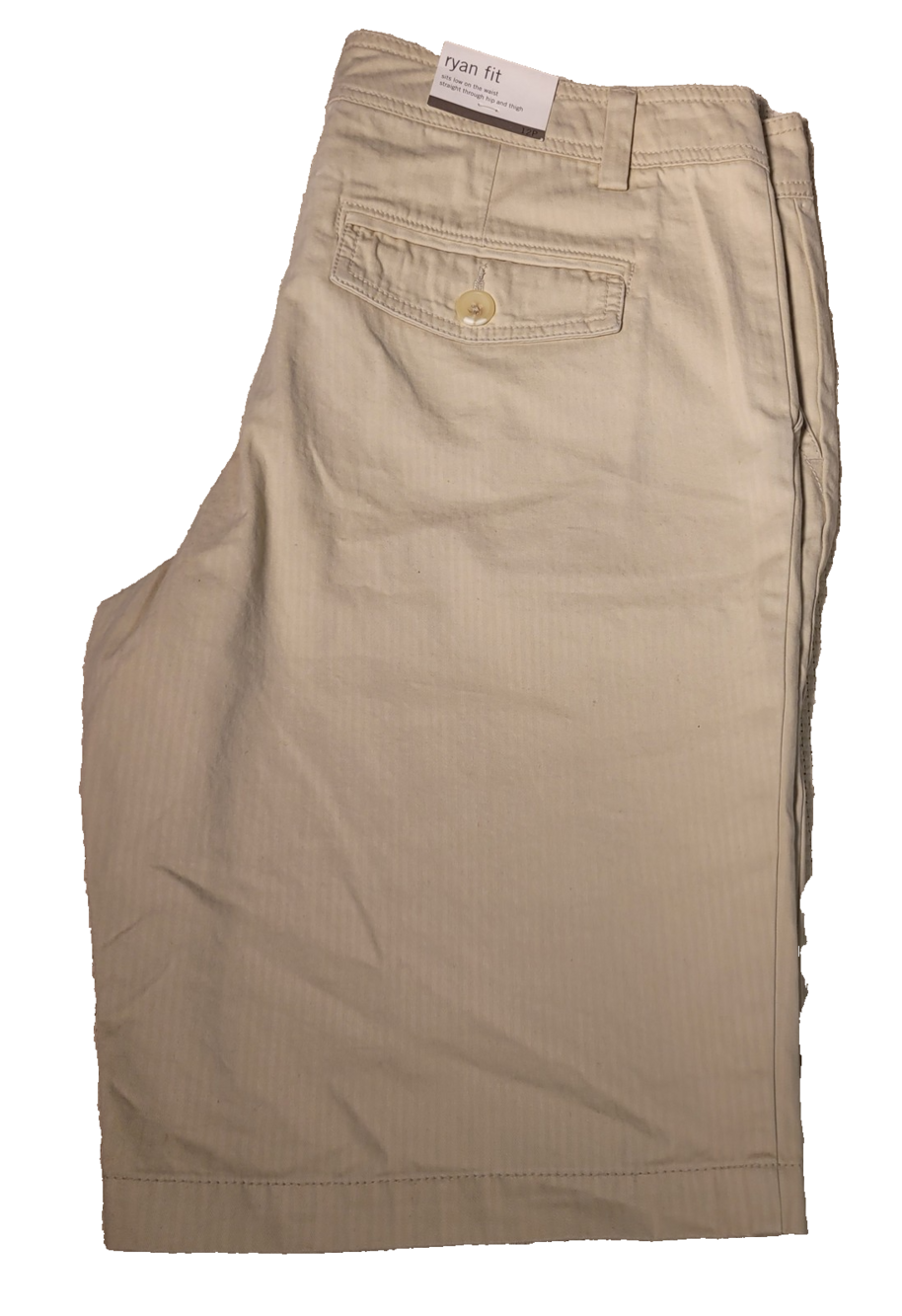 Banana Republic Shorts Womens 12P Ryan Fit Straight Beige Chino NWT Casual